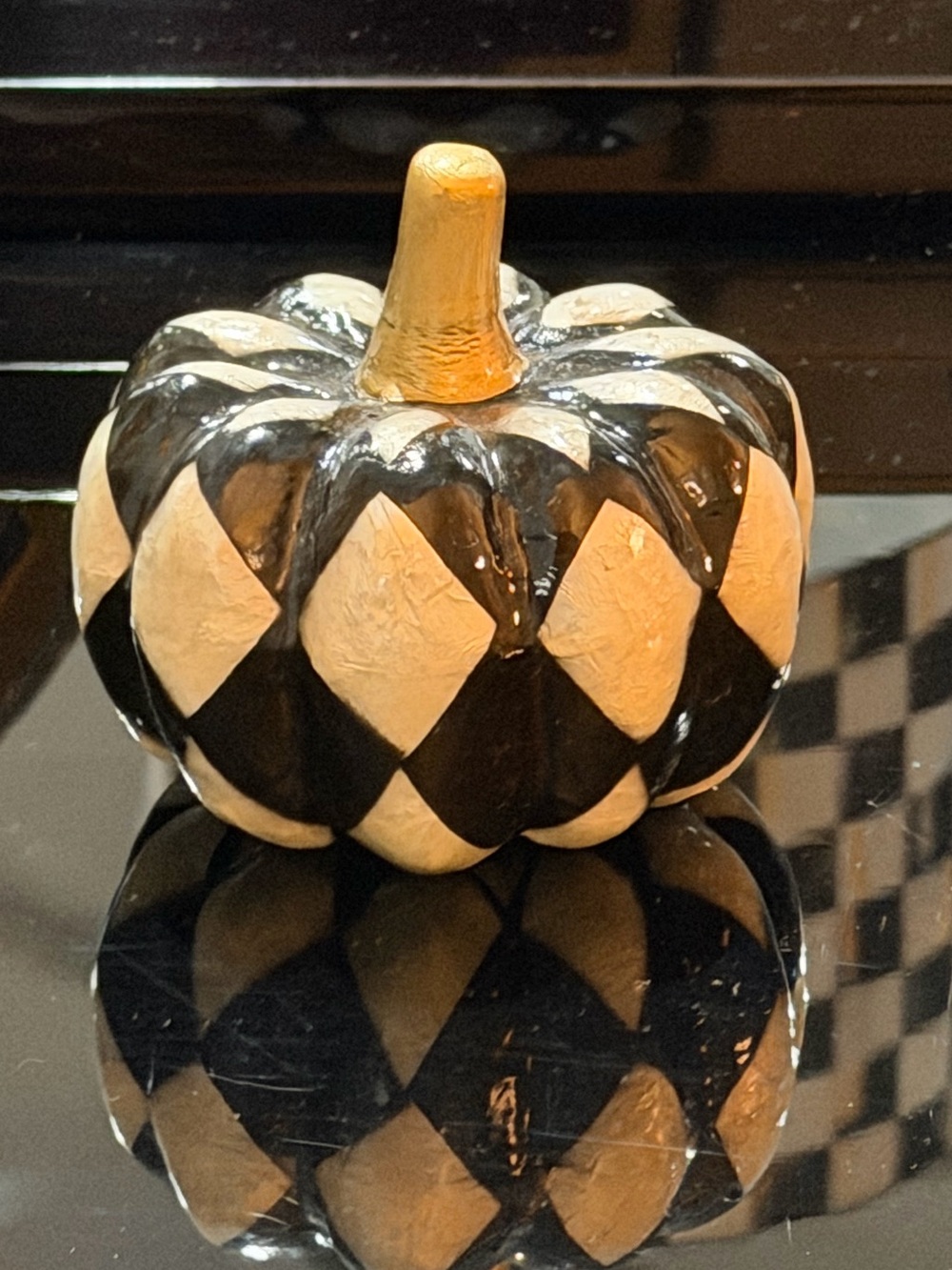 Mackenzie Childs mini capiz pumpkin